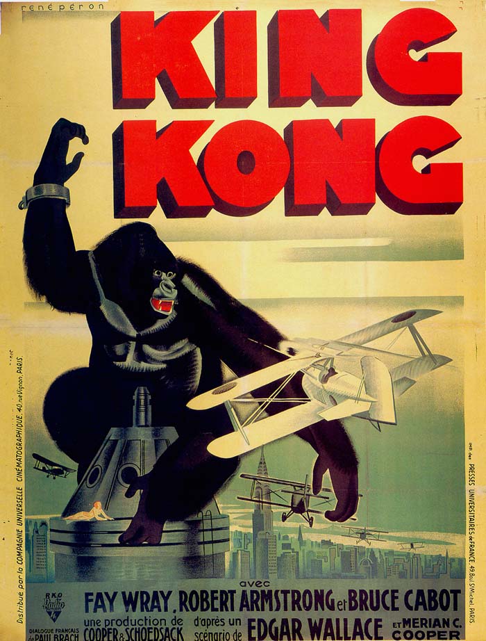 King Kong (1933) vintage movie poster